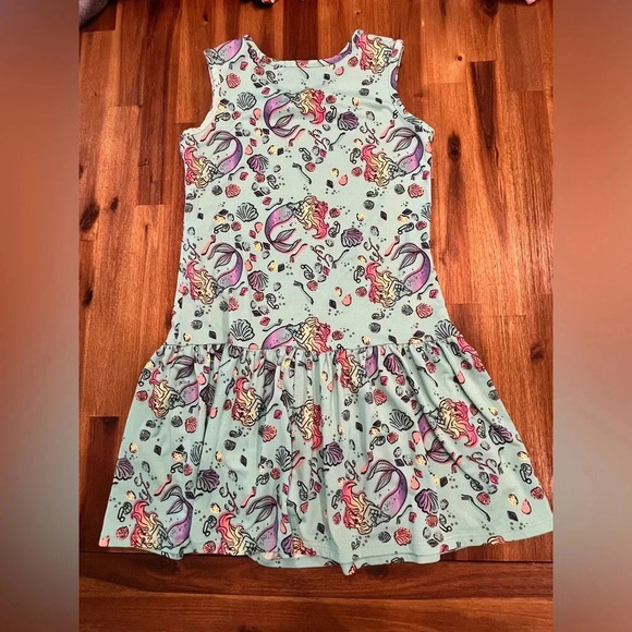 Disney The Little Mermaid drop waist dress size M(7-8) - Picture 3 of 4